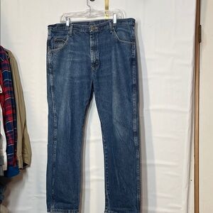 Wrangler Men's Bootcut Jeans in Deep Blue